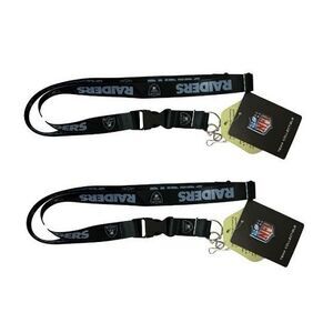 Las Vegas Raiders NFL Mojo Earth Love Lanyard 2 Pack